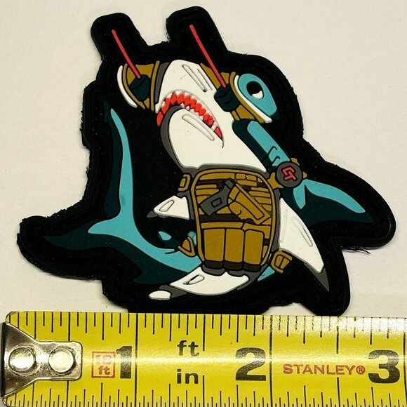 Crimson Trace Firearms Optics Shark PVC Patch Shot Show 2025 - Picture 4 of 4